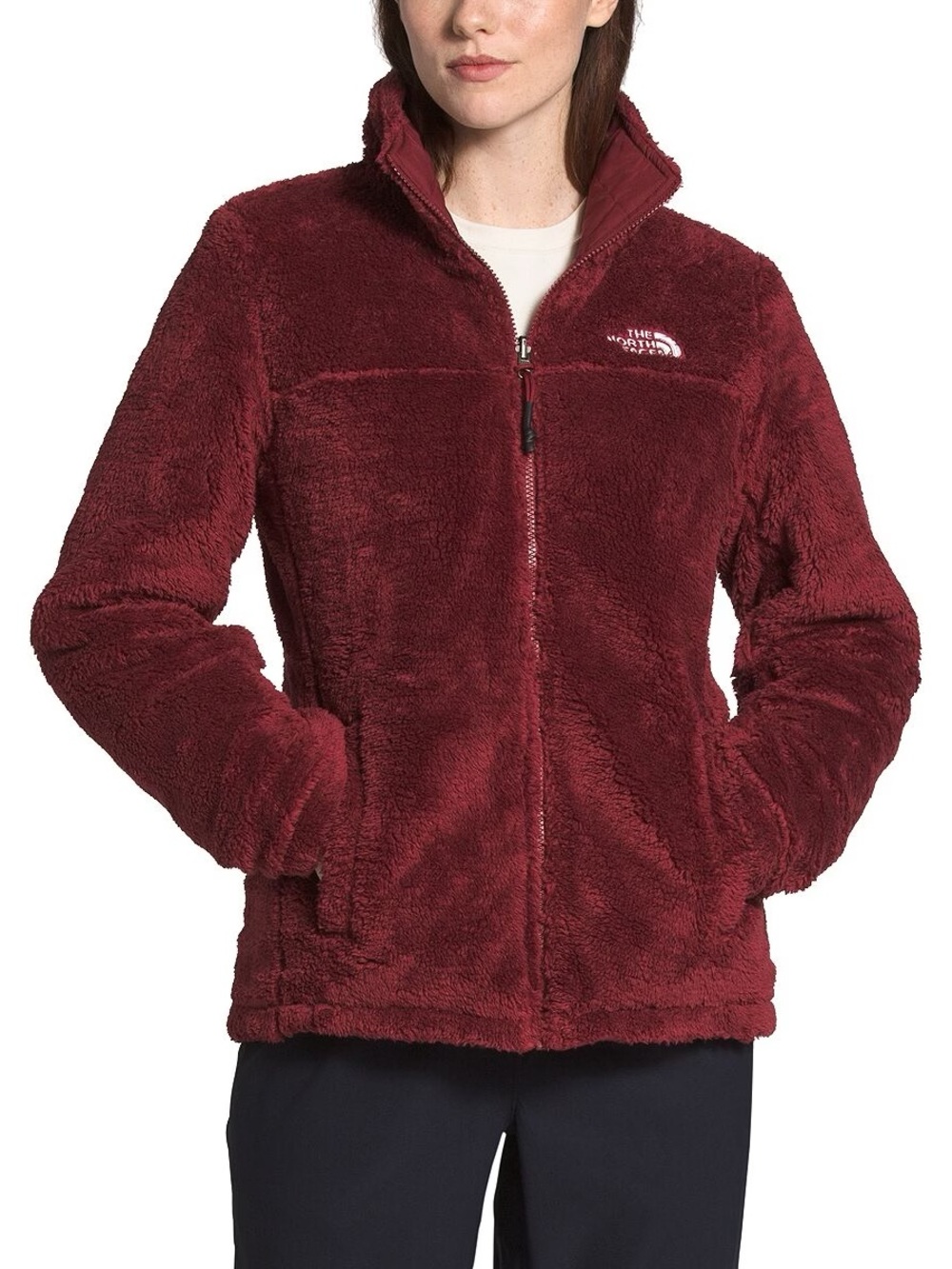 The North Face Mossbud Women's Deep Red Quilted/ Fleece Reversible Jacket
